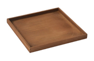 square wooden tray